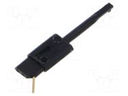 Clip-on probe; hook type; 60VDC; black; Grip capac: max.2.5mm HIRSCHMANN T&M