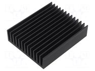 Heatsink: extruded; grilled; black; L: 100mm; W: 83mm; H: 25mm FISCHER ELEKTRONIK