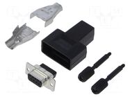 Connector: D-Sub; female; straight; black; UNC 4-40; 4.83÷8.38mm TE Connectivity