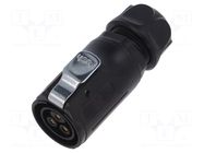 Connector: circular; plug; female; 02; 20A; 500V; PIN: 3; IP67 LUTRONIC