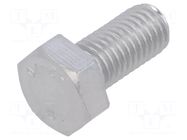 Screw; M12x25; 1.75; Head: hexagonal; A2 stainless steel; DIN 933 BOSSARD