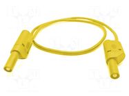 Test lead; 32A; banana plug 4mm,both sides; Urated: 1kV; Len: 0.5m MUELLER ELECTRIC