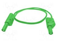 Test lead; 32A; banana plug 4mm,both sides; Urated: 1kV; Len: 1m MUELLER ELECTRIC