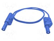 Test lead; 32A; banana plug 4mm,both sides; Urated: 1kV; Len: 2m MUELLER ELECTRIC