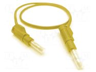 Test lead; 32A; banana plug 4mm,both sides; Urated: 600V; Len: 2m MUELLER ELECTRIC