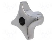 Knob; Ø: 40mm; Int.thread: M8; H: 25mm; assembly pass through hole ELESA+GANTER
