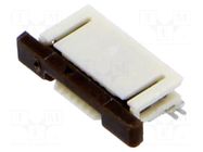 Connector: FFC/FPC; gold-plated; SMT; 500mA; 50V; Slider; PIN: 6 MOLEX