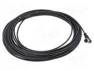 Connector: M12; plug; female; PIN: 4; angled; cables; 20m HARTING