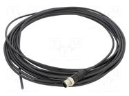 Connector: M12; plug; male; PIN: 4; straight; cables; 10m HARTING