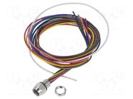 Connector: M8; socket; female; 32V; 1.5A; PIN: 8; IP67; cables; 500mm LUTRONIC