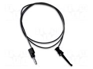 Test lead; 5A; clip-on hook probe,banana plug 4mm; Len: 1.2m MUELLER ELECTRIC