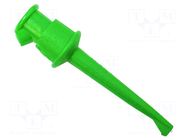 Clip-on probe; hook type; 5A; green; Contacts: beryllium copper MUELLER ELECTRIC