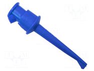 Clip-on probe; hook type; 5A; blue; Contacts: beryllium copper MUELLER ELECTRIC
