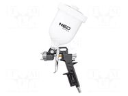 Spray gun; 230l/min; Pneumatic connection: 1/4"; max.4bar; 0.6l NEO TOOLS