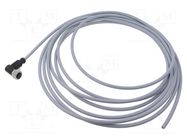 Connector: M12; plug; female; PIN: 5; angled; cables; 5m HARTING