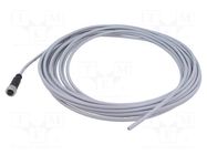 Connector: M12; plug; female; PIN: 5; straight; cables; 5m HARTING