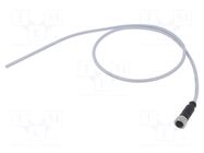 Connector: M12; plug; female; PIN: 5; straight; cables; 1m HARTING