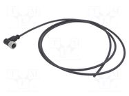 Connector: M12; plug; female; PIN: 4; angled; cables; 1.5m HARTING