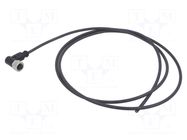 Connector: M12; plug; female; PIN: 4; angled; cables; 1.5m HARTING