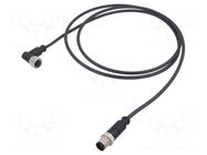 Cable: for sensors/automation; PIN: 5; plug; PUR; 1.5m HARTING