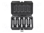 Wrench-set; hex key,socket spanner; Mounting: 1/2"; 100mm; 9pcs. NEO TOOLS