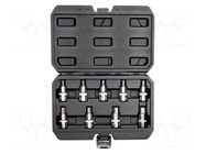 Wrench-set; hex key,socket spanner; Mounting: 1/2"; 55mm; 9pcs. NEO TOOLS