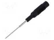 Measuring tip; 1A; 60VDC; 30VAC; black; Tip diameter: 1mm HIRSCHMANN T&M