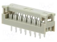 Connector: IDC; PIN: 14; SEK; IDC,THT; for ribbon cable; 2.54mm; 2x7 HARTING