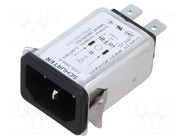 Connector: AC supply; socket; male; 10A; 250VAC; C14 (E); 5120 SCHURTER