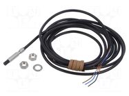 Sensor: inductive; OUT: PNP / NO; 0÷3mm; 10÷30VDC; M5; 2m; IP67; E2E OMRON