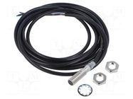 Sensor: inductive; OUT: PNP / NO; 0÷2mm; 10÷30VDC; M8; 2m; IP67 OMRON