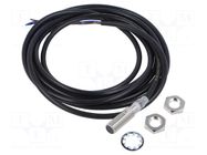Sensor: inductive; OUT: PNP / NO; 0÷2mm; 10÷30VDC; M8; 2m; IP67 OMRON