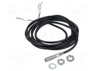 Sensor: inductive; OUT: PNP / NC; 0÷2mm; 10÷30VDC; M8; 2m; IP67 OMRON