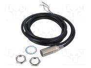 Sensor: inductive; OUT: NPN / NO; 0÷5mm; 10÷30VDC; M18; 2m; IP67 OMRON