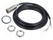 Sensor: inductive; OUT: NPN / NC; 0÷8mm; 10÷30VDC; M18; 2m; IP67 OMRON