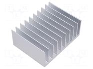 Heatsink: extruded; grilled; aluminium; L: 75mm; W: 98mm; H: 40mm FISCHER ELEKTRONIK