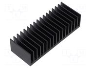 Heatsink: extruded; grilled; black; L: 37.5mm; W: 100mm; H: 25mm FISCHER ELEKTRONIK