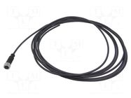 Connector: M12; plug; female; PIN: 4; straight; cables; 5m HARTING