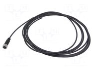 Connector: M12; plug; female; PIN: 4; straight; cables; 5m HARTING