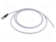 Connector: M12; plug; female; PIN: 5; straight; cables; 2m HARTING
