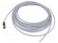 Connector: M12; plug; female; PIN: 5; straight; cables; 10m HARTING