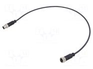 Cable: for sensors/automation; PIN: 4; plug; PUR; 0.6m HARTING