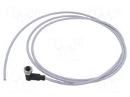 Connector: M12; plug; female; PIN: 4; angled; cables; 2m HARTING