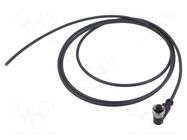 Connector: M12; plug; female; PIN: 4; angled; cables; 2m HARTING