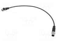 Cable: for sensors/automation; PIN: 4; plug; PUR; 0.4m HARTING