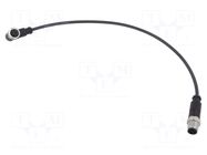 Cable: for sensors/automation; PIN: 4; plug; PUR; 0.4m HARTING