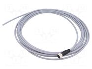 Connector: M12; plug; female; PIN: 4; straight; cables; 7.5m HARTING