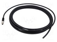 Cable: for sensors/automation; PIN: 7; shielded,with leads; 5m BINDER