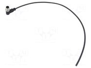 Connector: M12; plug; male; PIN: 4; angled; cables; 0.5m HARTING