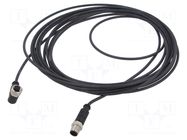 Cable: for sensors/automation; M12; PIN: 4; unshielded; plug; PUR HARTING